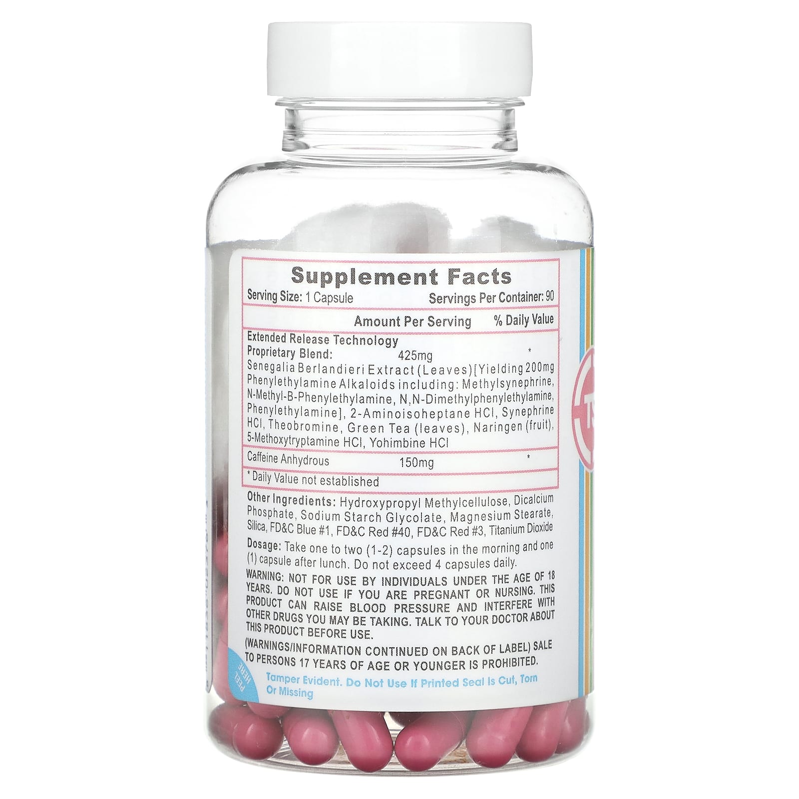 Top Secret Nutrition, Her, Ab Igniter, 575 mg, 90 Extended Release Capsules - Image 2