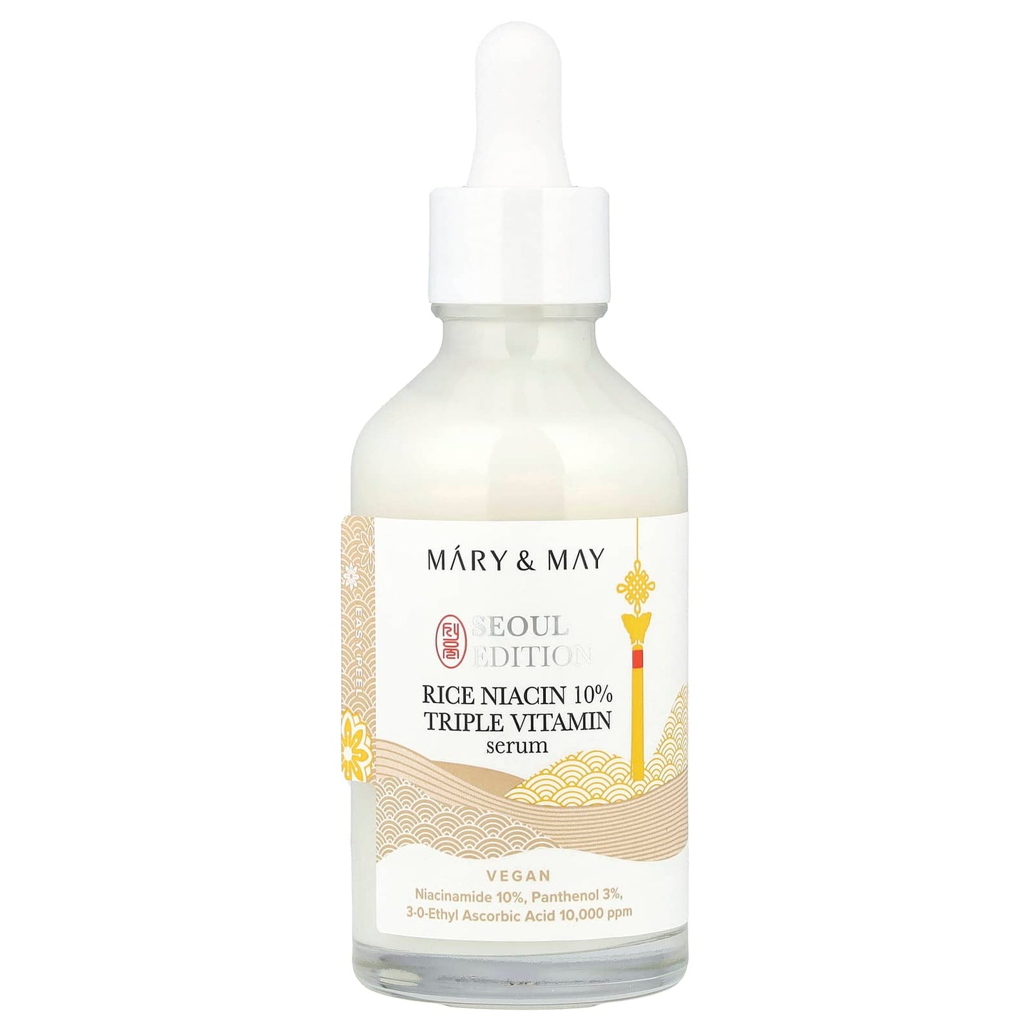 Mary & May, Seoul Edition, Rice Niacin 10% Triple Vitamin Serum, 2.7 fl oz (80 ml) - Image 1