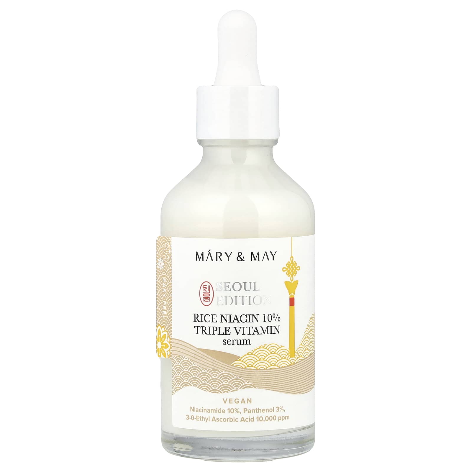 Mary & May, Seoul Edition, Rice Niacin 10% Triple Vitamin Serum, 2.7 fl oz (80 ml) - Image 1