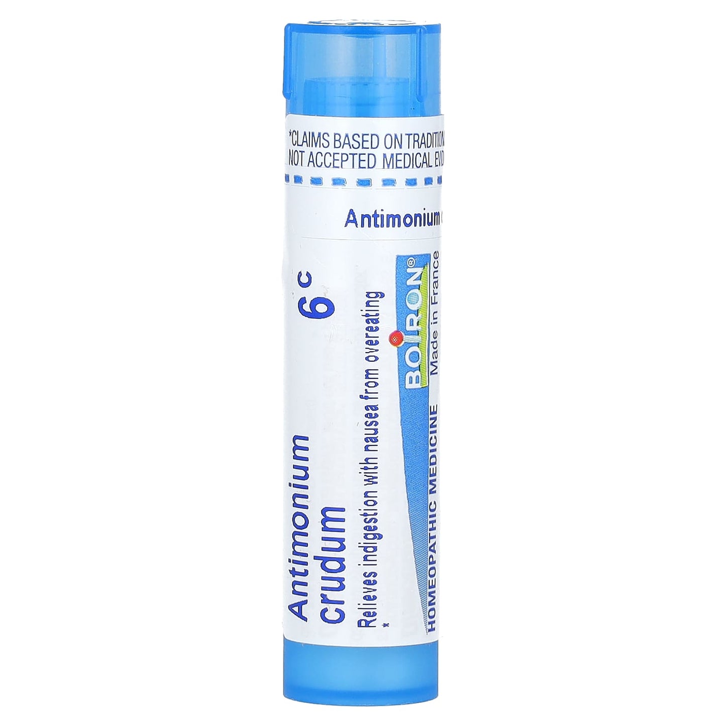 Natural Indigestion Relief with Boiron Antimonium Crudum 6C Pellets - Image 1