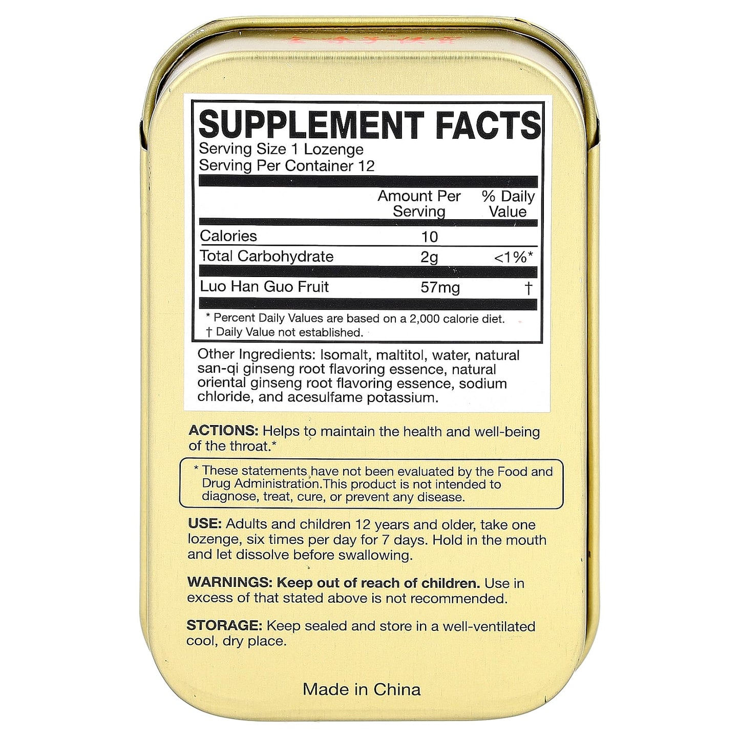 Ginseng Throat Lozenges for Healthy Throat & Fresh Breath - Image 2