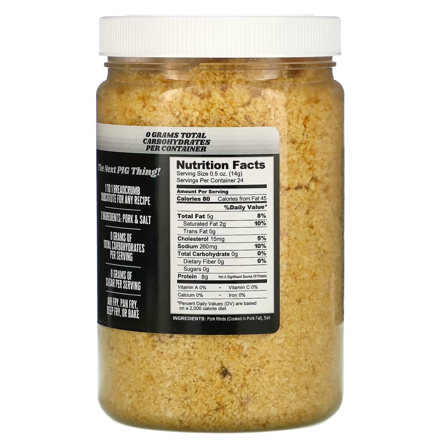 Pork King Good, Pork Rind Crumbs, Unseasoned, 12 oz (340 g) - Image 2