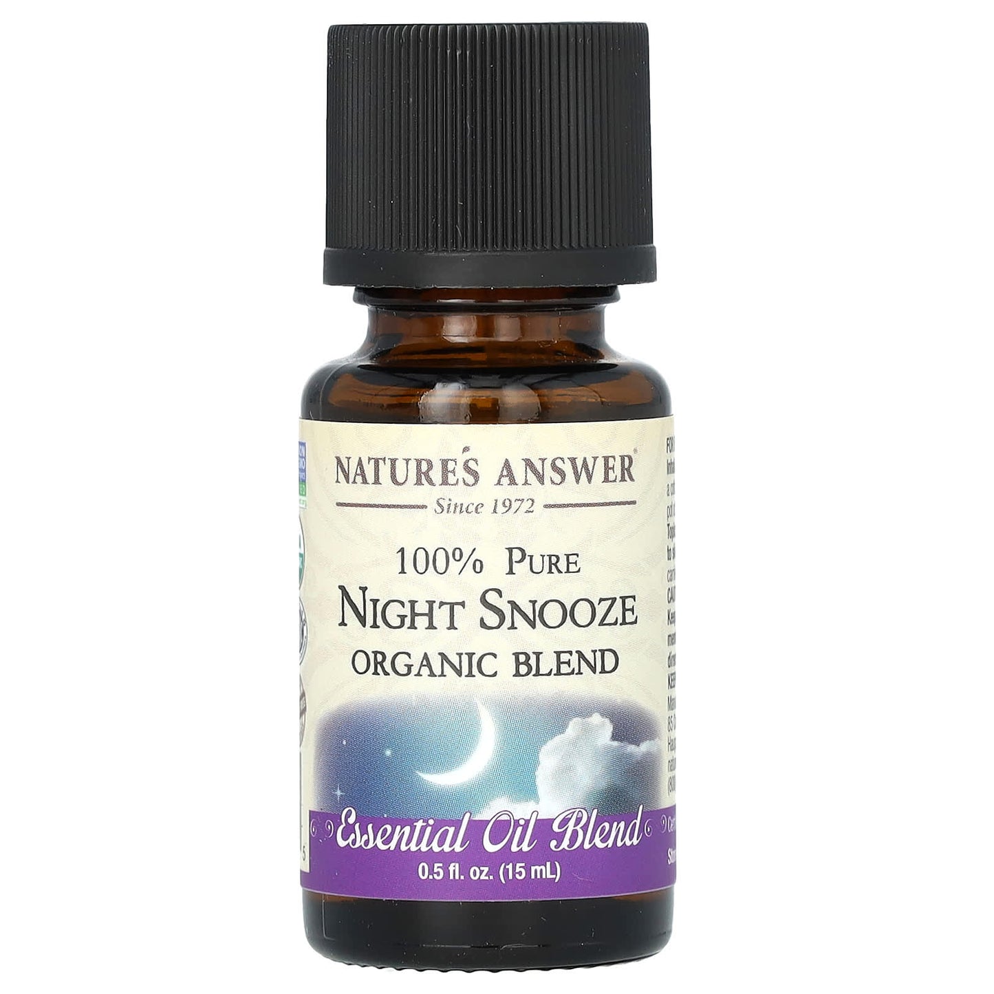 Nature's Answer, 100% Pure Organic Essential Oil Blend, Night Snooze, 0.5 fl oz (15 ml) - Image 1