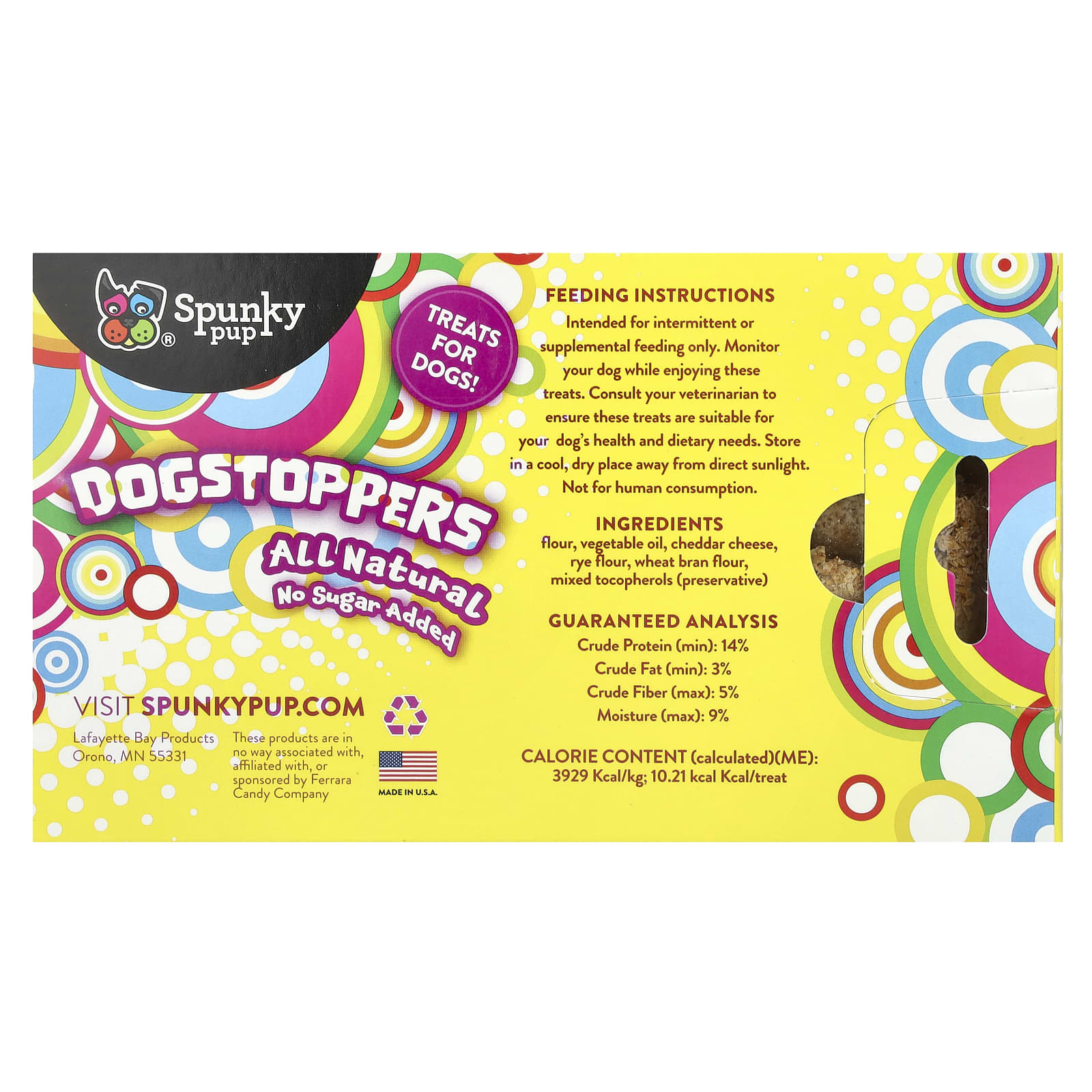 Spunky Pup, Dogstoppers, Treats For Dogs, Cheddar Cheese, 5 oz (142 g) - Image 2