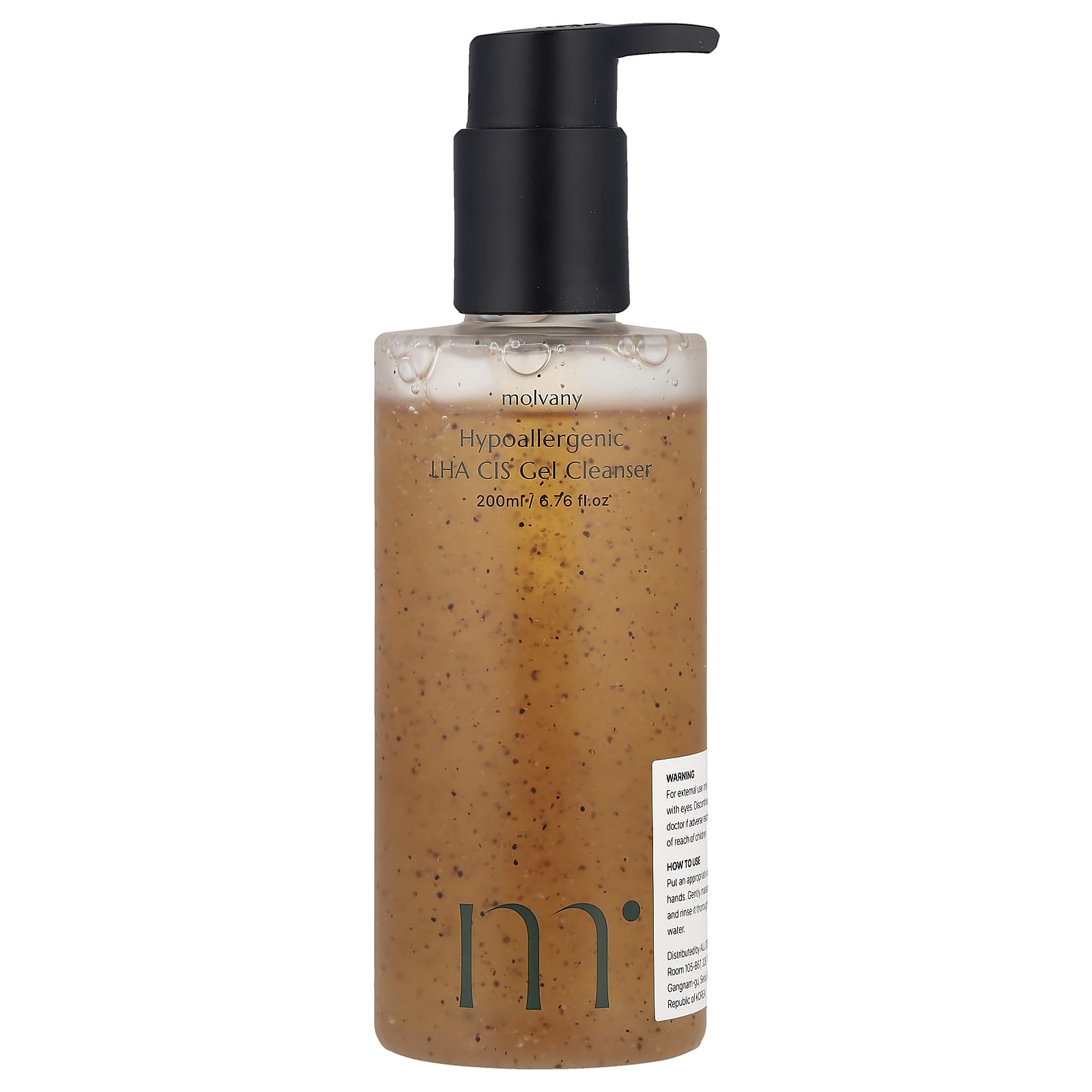 Molvany, Hypoallergenic LHA CIS Gel Cleanser , 6.76 fl oz (200 ml) - Image 1