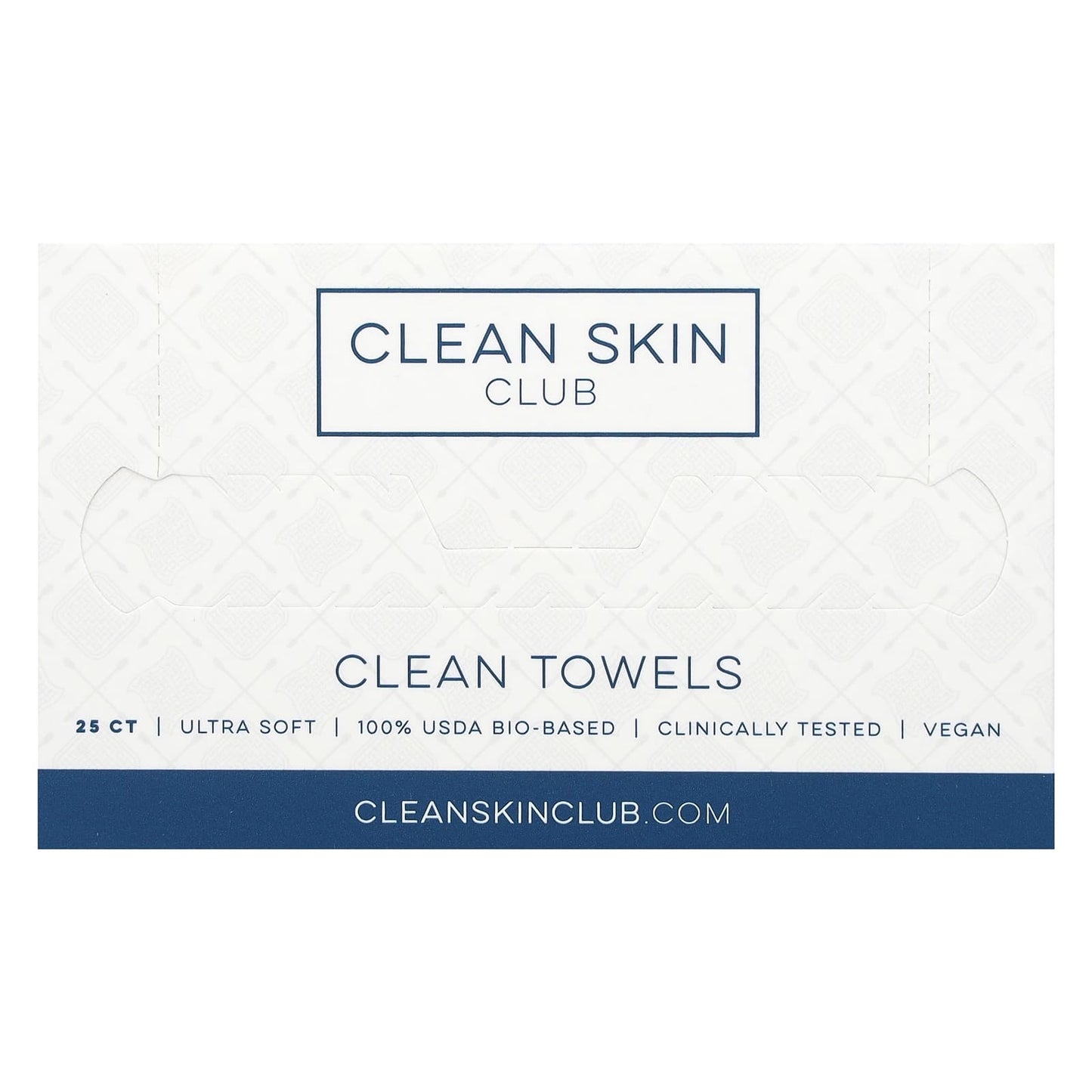 Disposable Facial Towels by Clean Skin Club - 25 Count - Image 1
