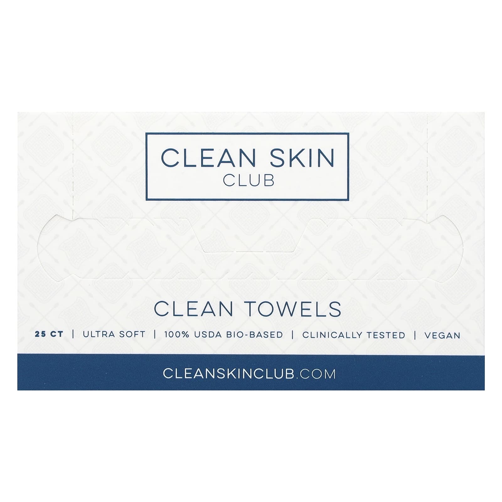 Disposable Facial Towels by Clean Skin Club - 25 Count - Image 1
