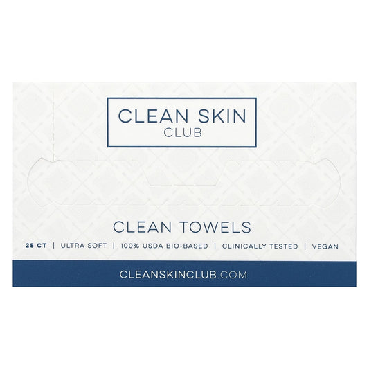 Disposable Facial Towels by Clean Skin Club - 25 Count - Image 1