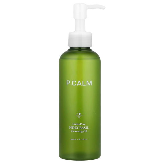 P.CALM, UnderPore Holy Basil Cleansing Oil, 6.42 fl oz (190 ml) - Image 1