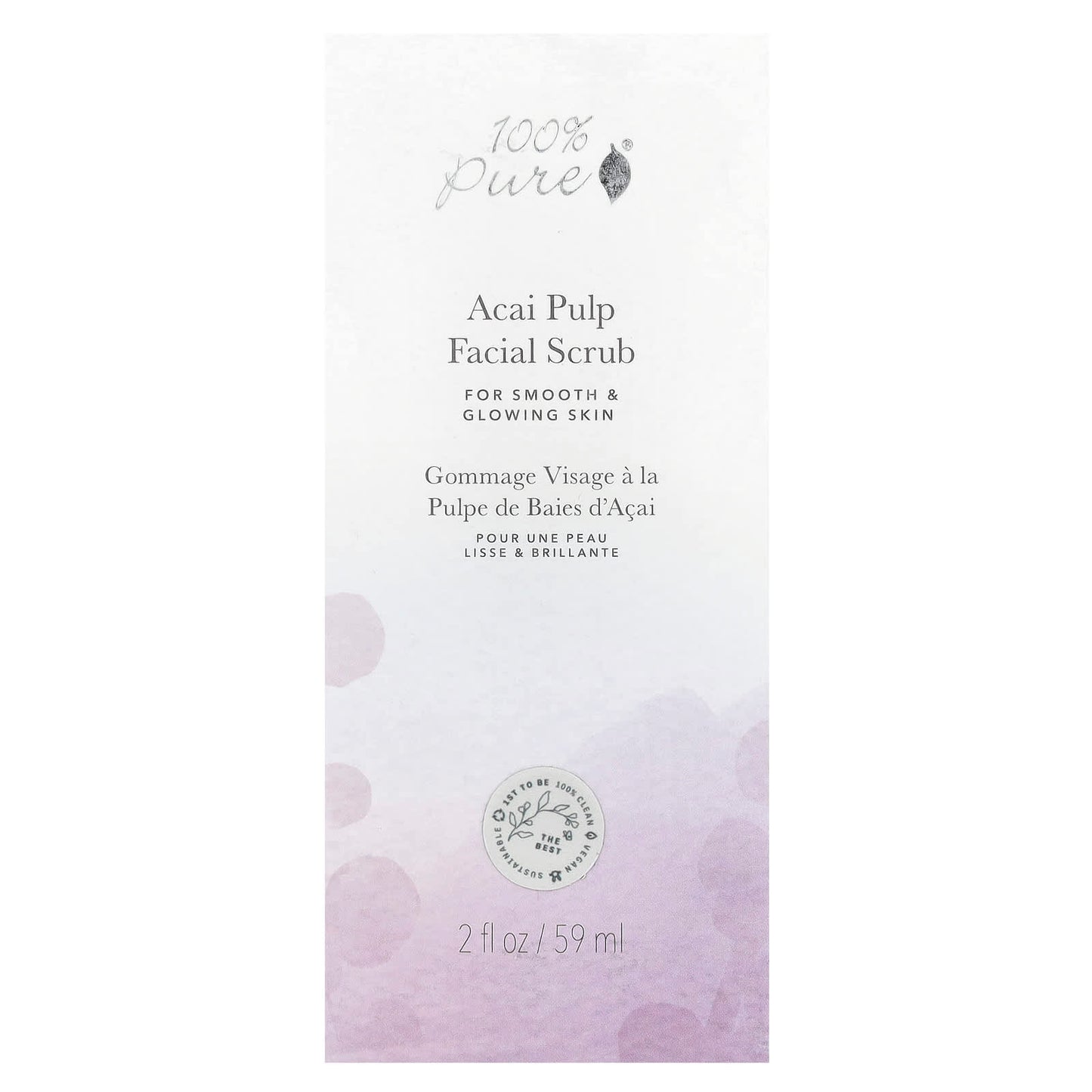 Nourishing Acai Pulp Facial Scrub - 100% Pure - 2 fl oz - Image 2