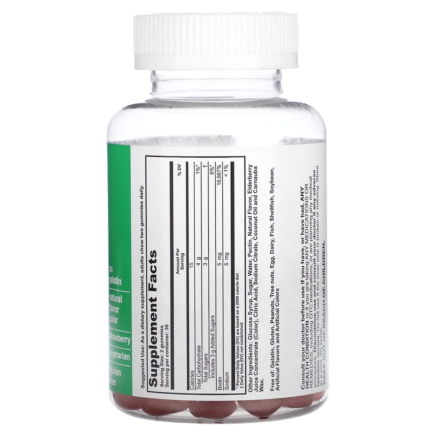 T-RQ, Adult Gummy, Biotin, Strawberry, 60 Gummies - Image 2