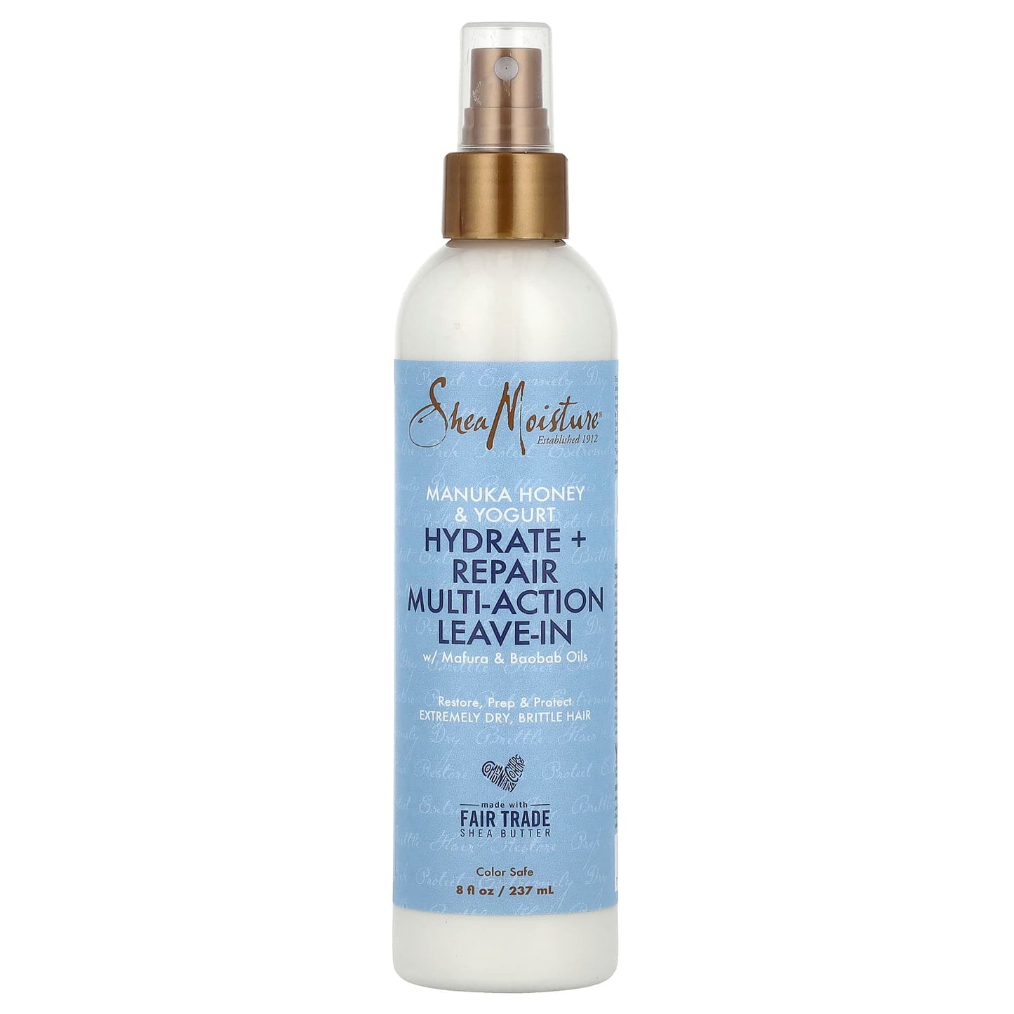 SheaMoisture, Hydrate + Repair Multi-Action Leave-In, Manuka Honey & Yogurt, 8 fl oz (237 ml) - Image 1