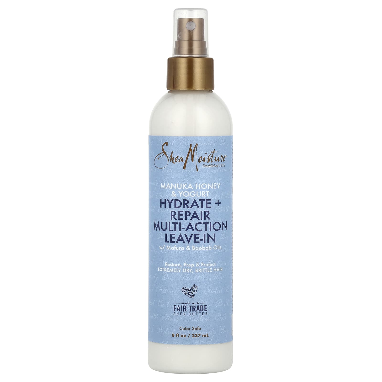 SheaMoisture, Hydrate + Repair Multi-Action Leave-In, Manuka Honey & Yogurt, 8 fl oz (237 ml) - Image 1