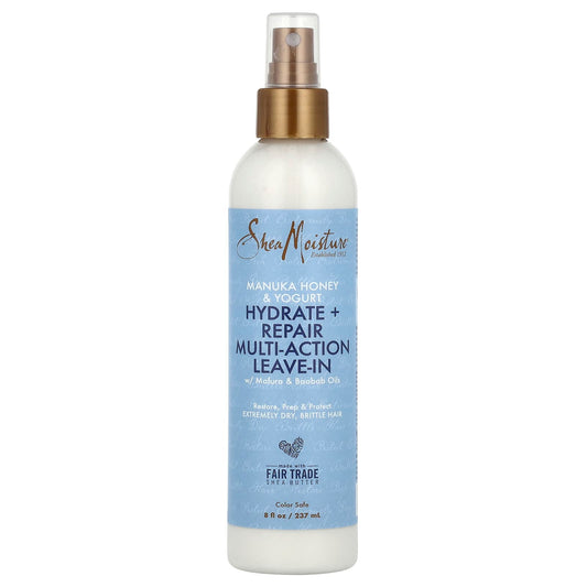 SheaMoisture, Hydrate + Repair Multi-Action Leave-In, Manuka Honey & Yogurt, 8 fl oz (237 ml) - Image 1