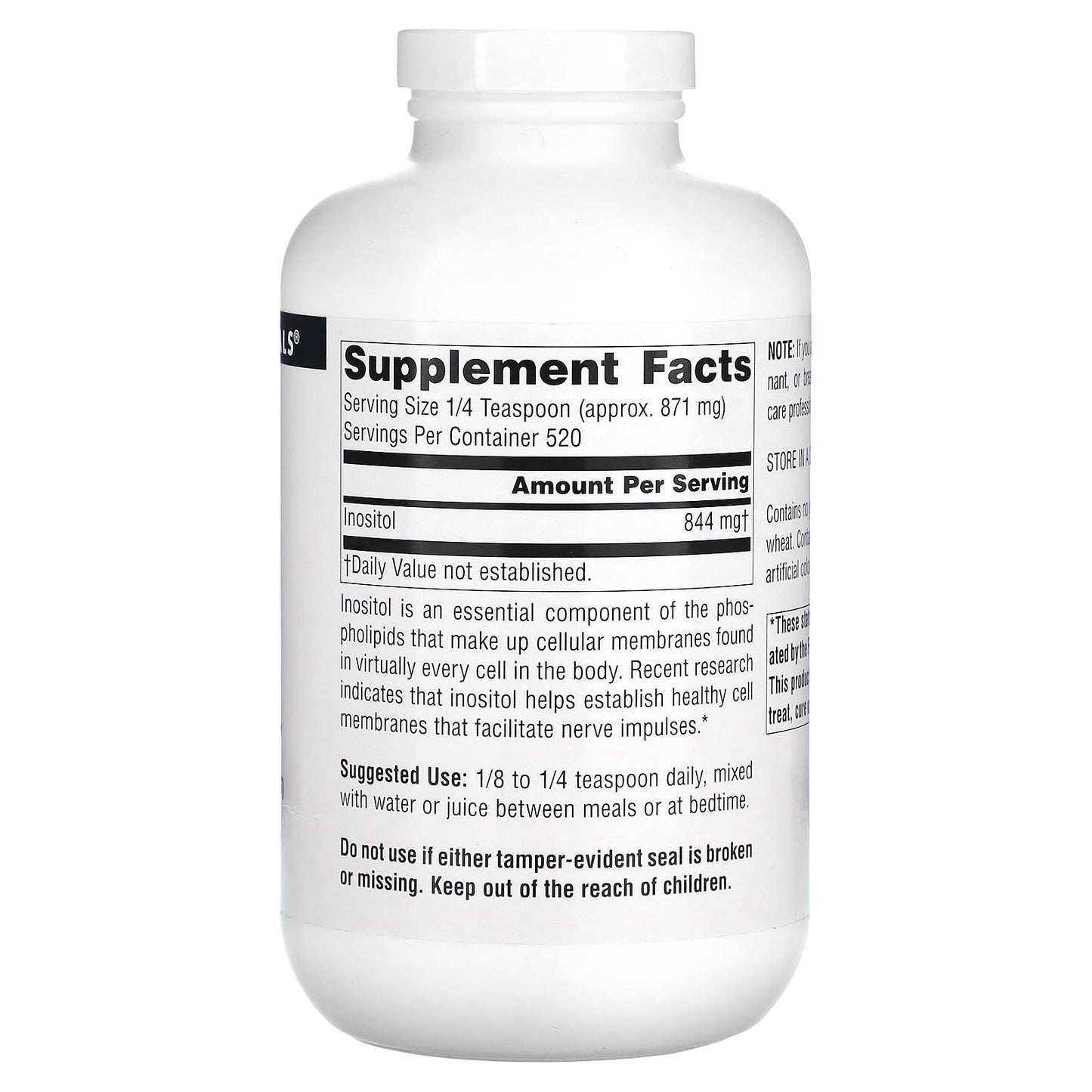 Source Naturals, Pure Inositol Powder, 16 oz (453.6 g) - Image 2