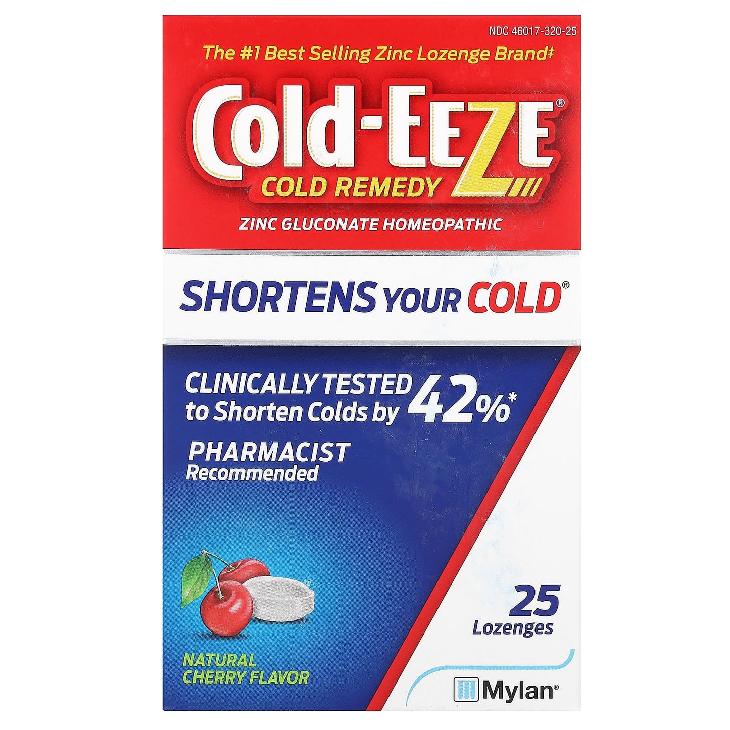 Cold Eeze Natural Cold Remedy Lozenges, Cherry Flavor, 25 Count - Image 1