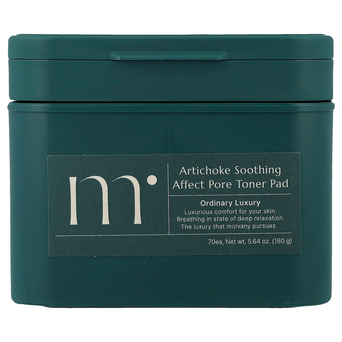 Molvany, Artichoke Soothing Affect Pore Toner Pad, 70 Pads, 5.64 oz (160 g) - Image 1
