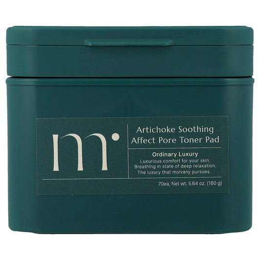 Molvany, Artichoke Soothing Affect Pore Toner Pad, 70 Pads, 5.64 oz (160 g) - Image 1