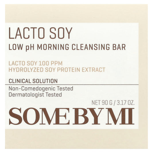 SOME BY MI, Lacto Soy, Low pH Morning Cleansing Bar, 3.17 oz (90 g) - Image 1