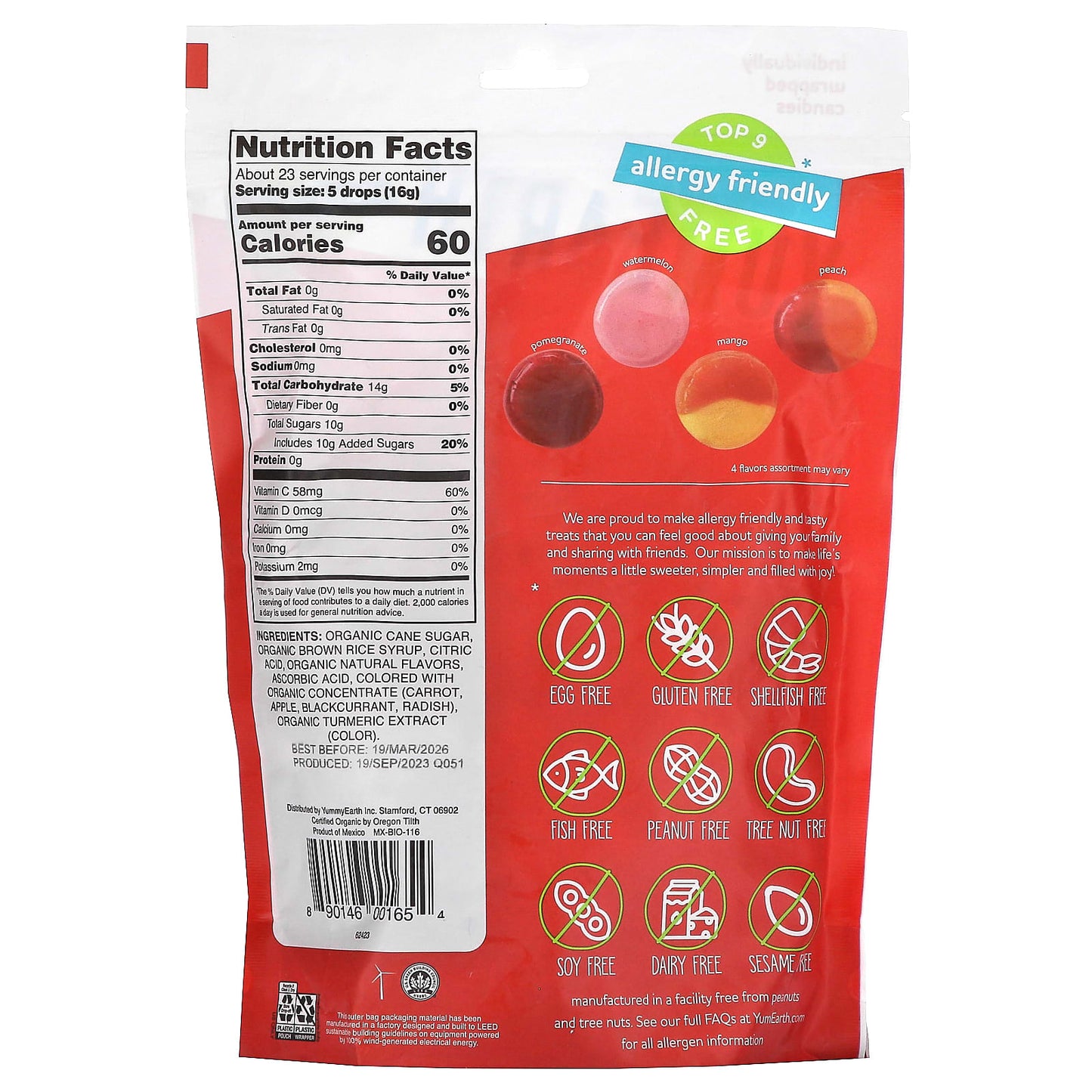 YumEarth, Organic Hard Candies, Favorites, 13 oz (368.5 g) - Image 2