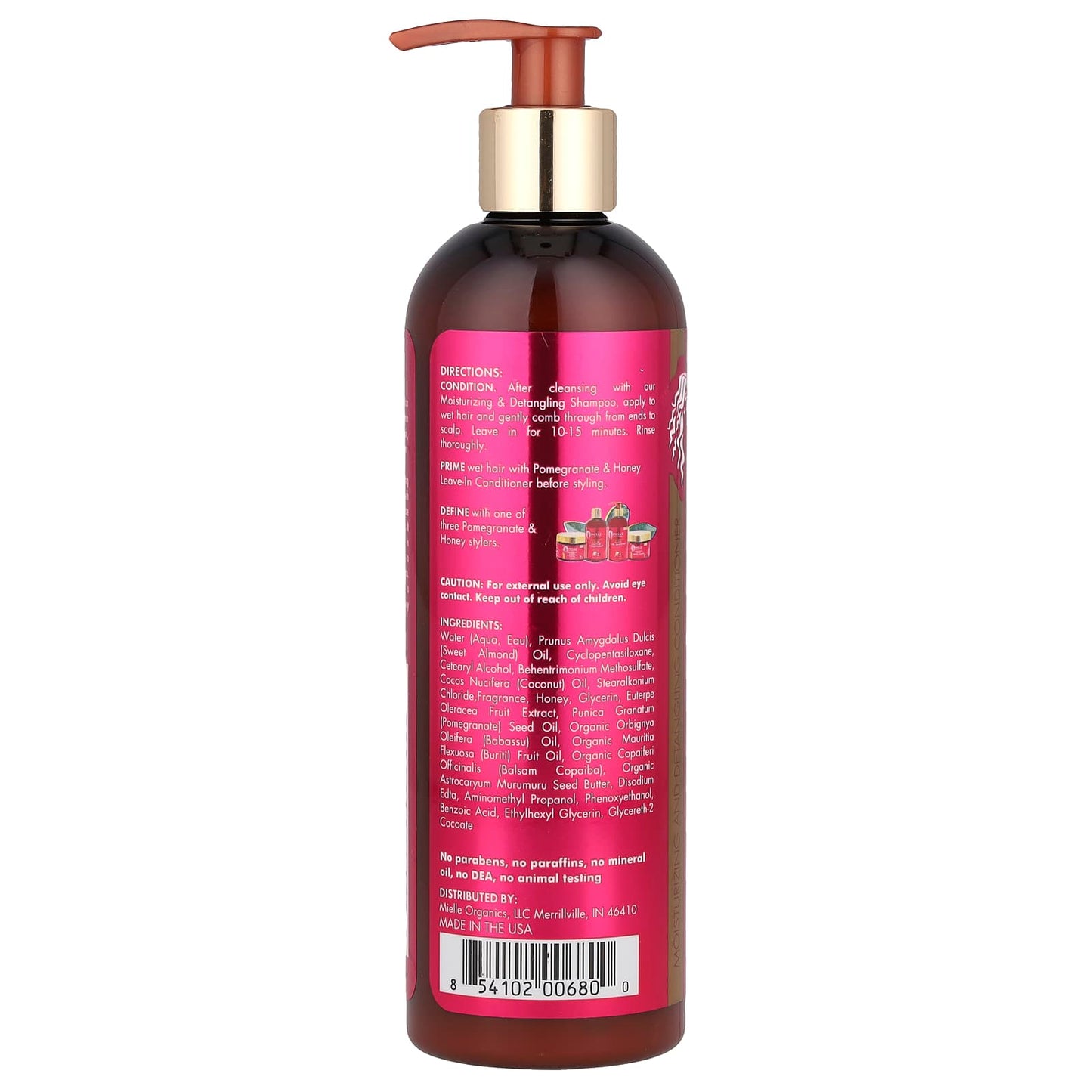 Mielle, Moisturizing and Detangling Conditioner, Pomegranate & Honey, 12 fl oz (355 ml) - Image 2