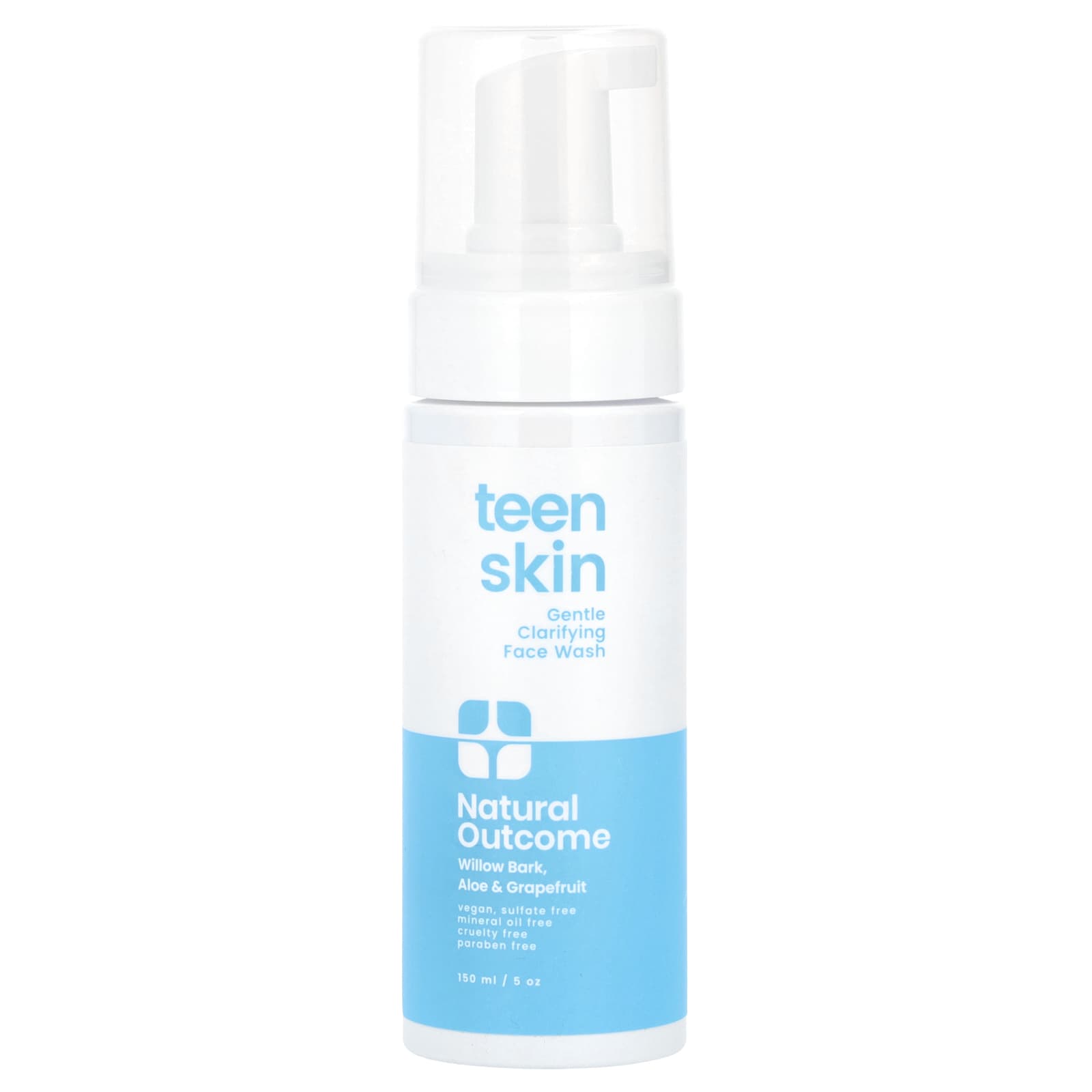 Natural Outcome, Teen Skin, Gentle Clarifying Face Wash, 5 oz (150 ml) - Image 1