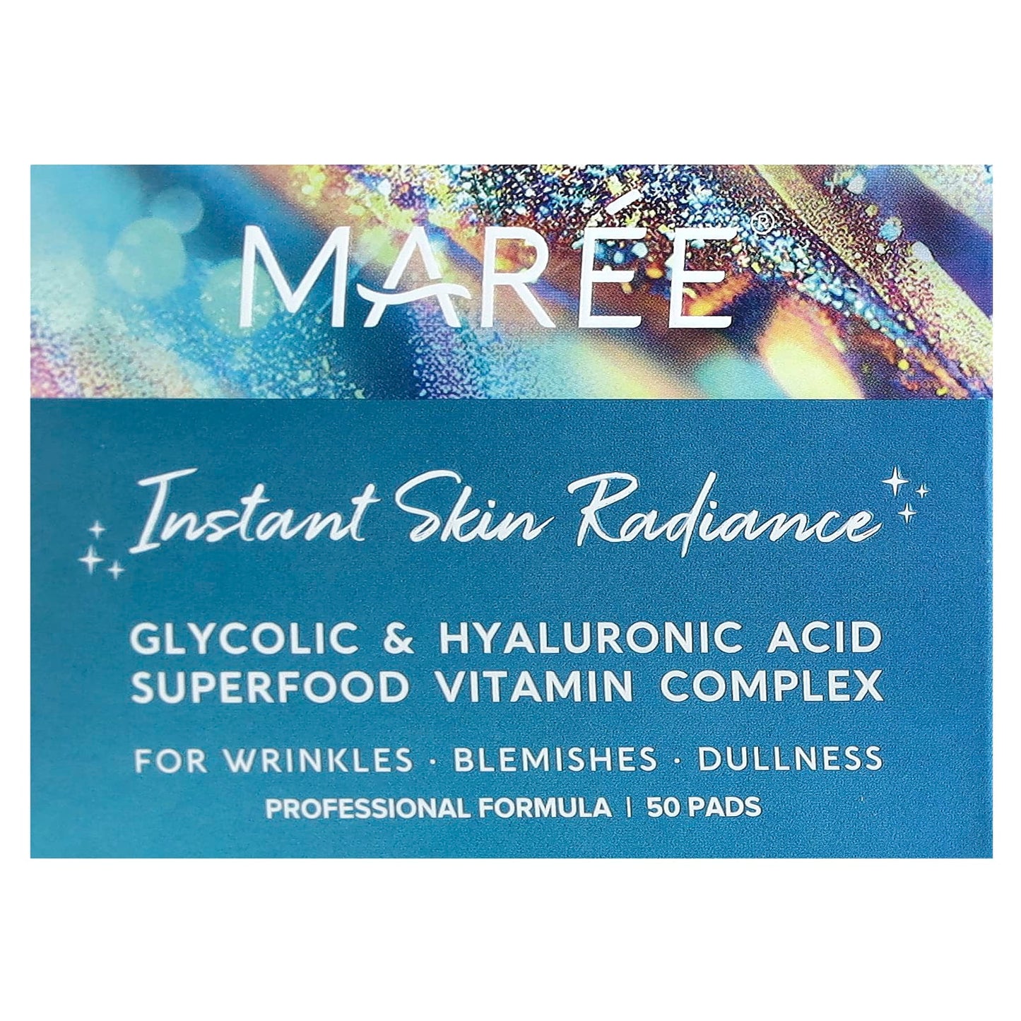 Maree, Daily Exfoliating Pads, Glycolic Acid & Vitamins B3, B5, E, Peach, 50 Pads - Image 2