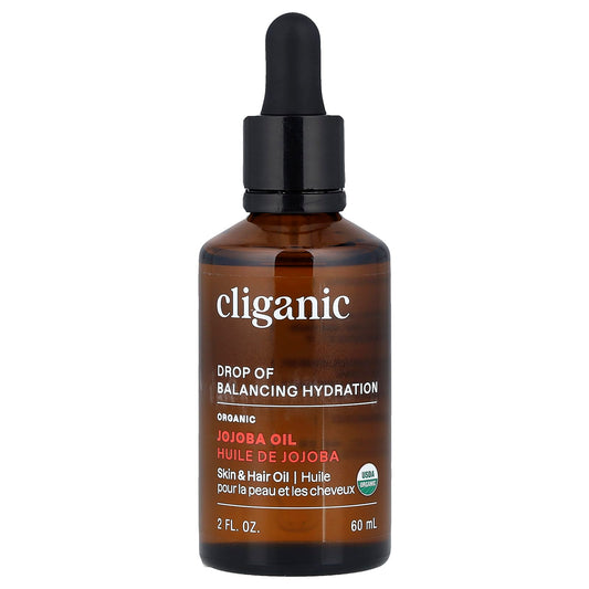 Organic Jojoba Oil for Oily & Combination Skin by Cliganic - Balancing Hydration - Image 1