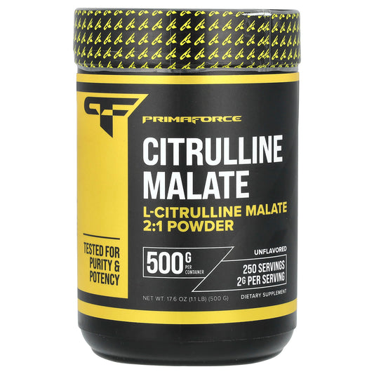 Primaforce, Citrulline Malate, Unflavored, 1.1 lb (500 g) - Image 1