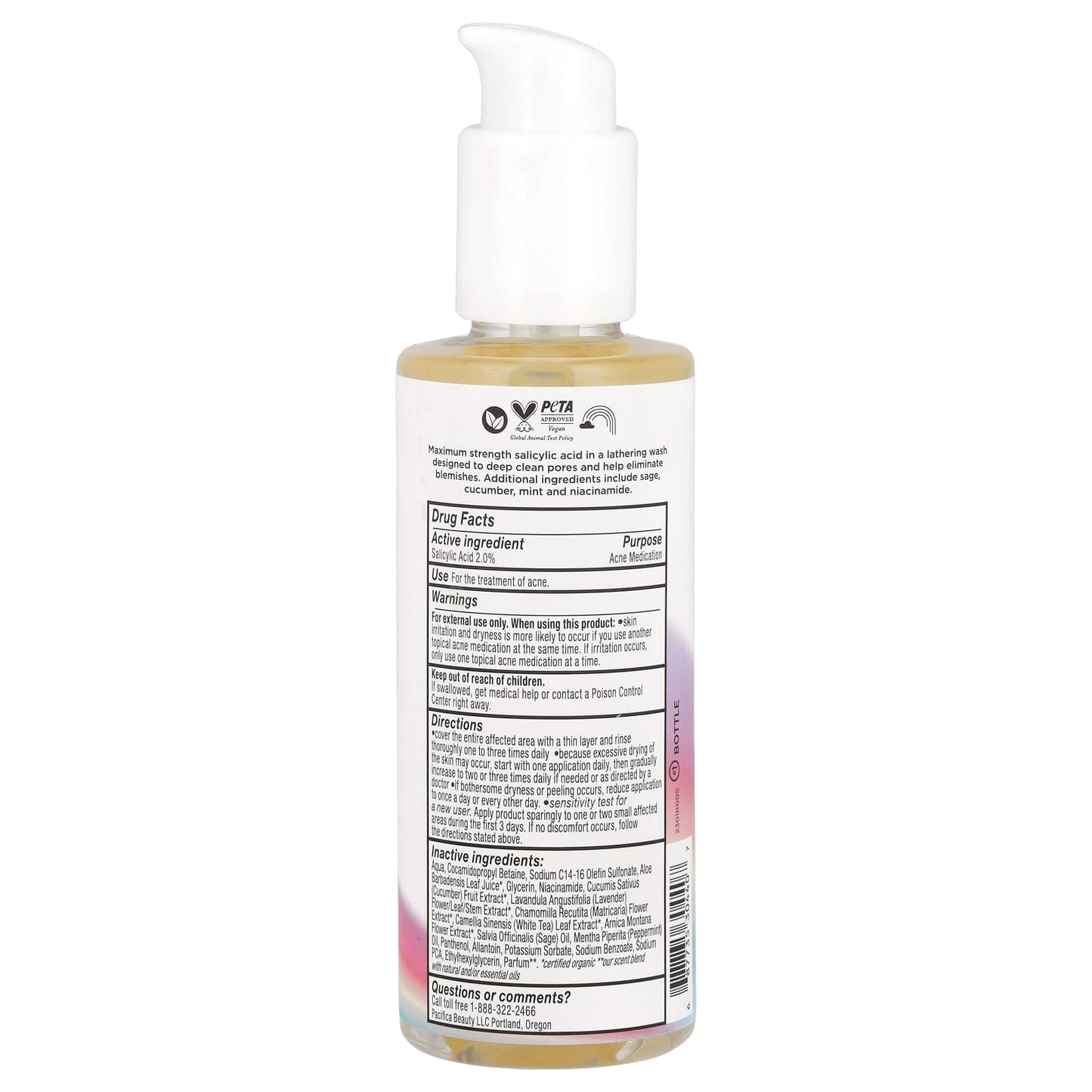 Pacifica, Acne Defense Face Wash, 5.8 fl oz (172 ml) - Image 2