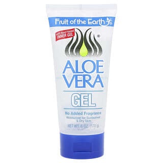 Aloe Vera Gel 6 oz by Fruit of the Earth for Sunburn Relief