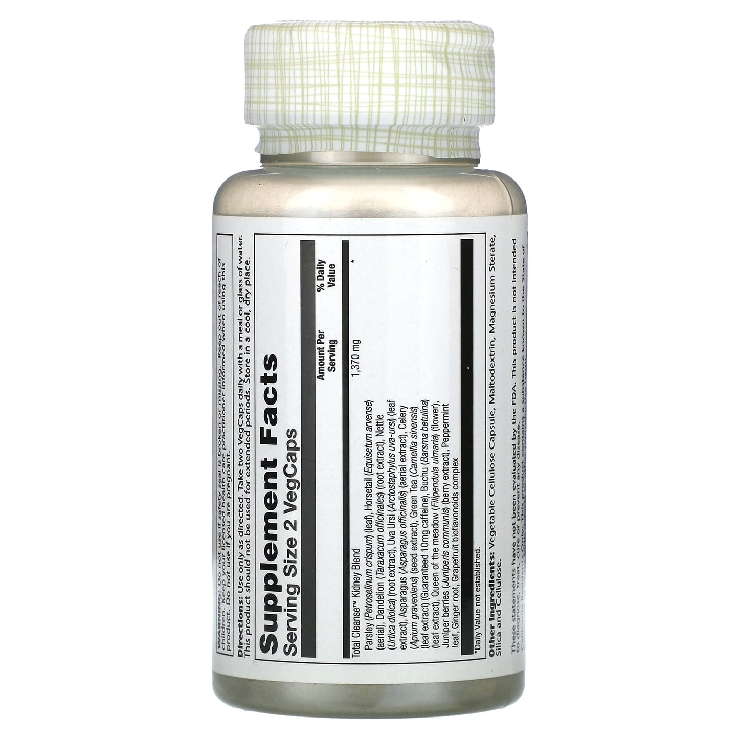 Solaray, Total Cleanse, Kidneys, 60 VegCaps - Image 2