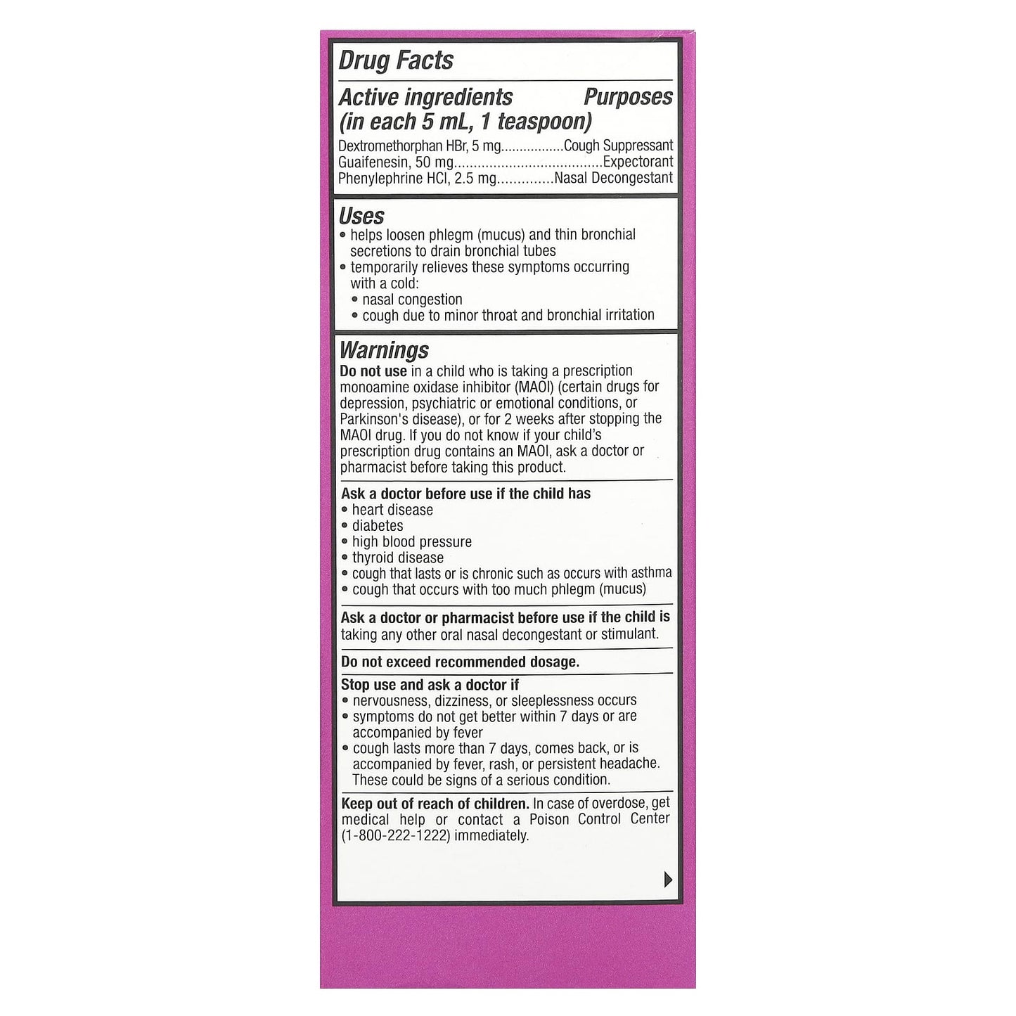 Tukol, Children's, Cough & Congestion, Ages 4+, Grape, 4 fl oz (118 ml) - Image 2