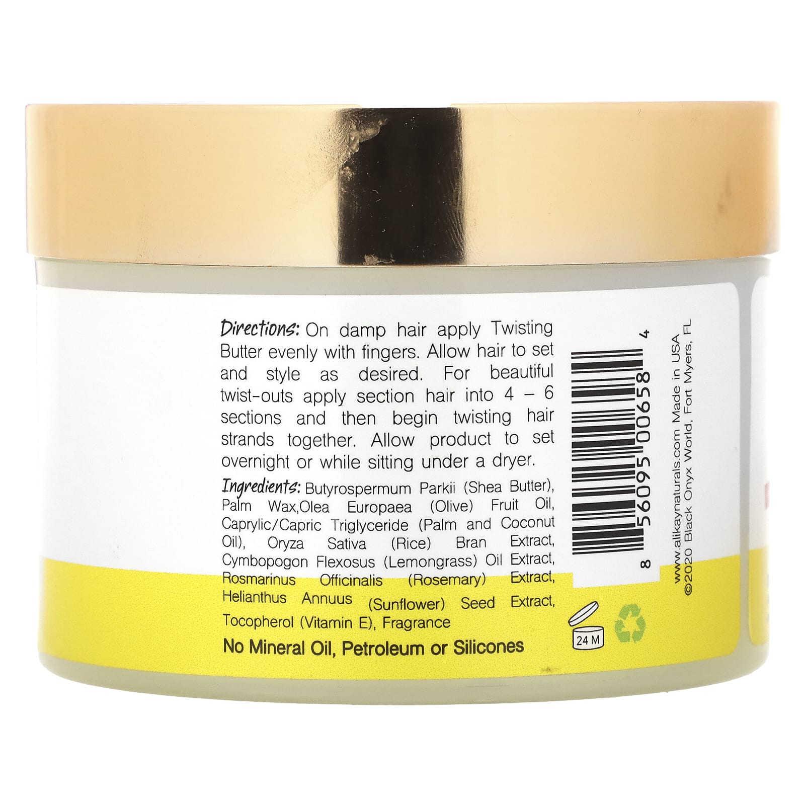 Lemongrass Twistout Styler by Alikay Naturals, 8 oz - Image 2