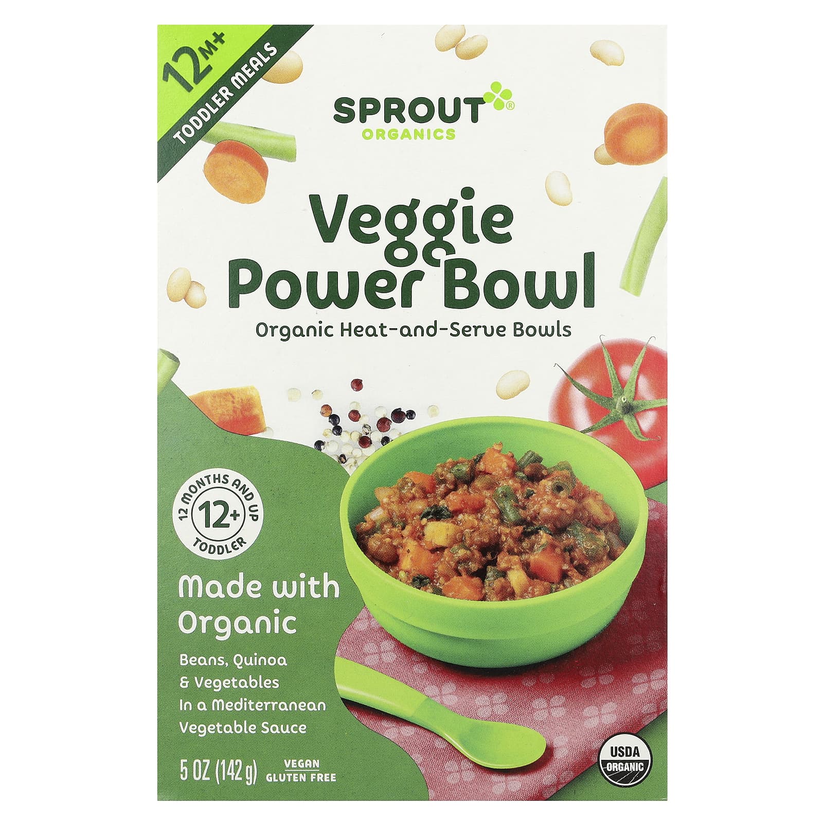 Sprout Organics, Veggie Power Bowl, 12 Months+, 5 oz (142 g) - Image 1