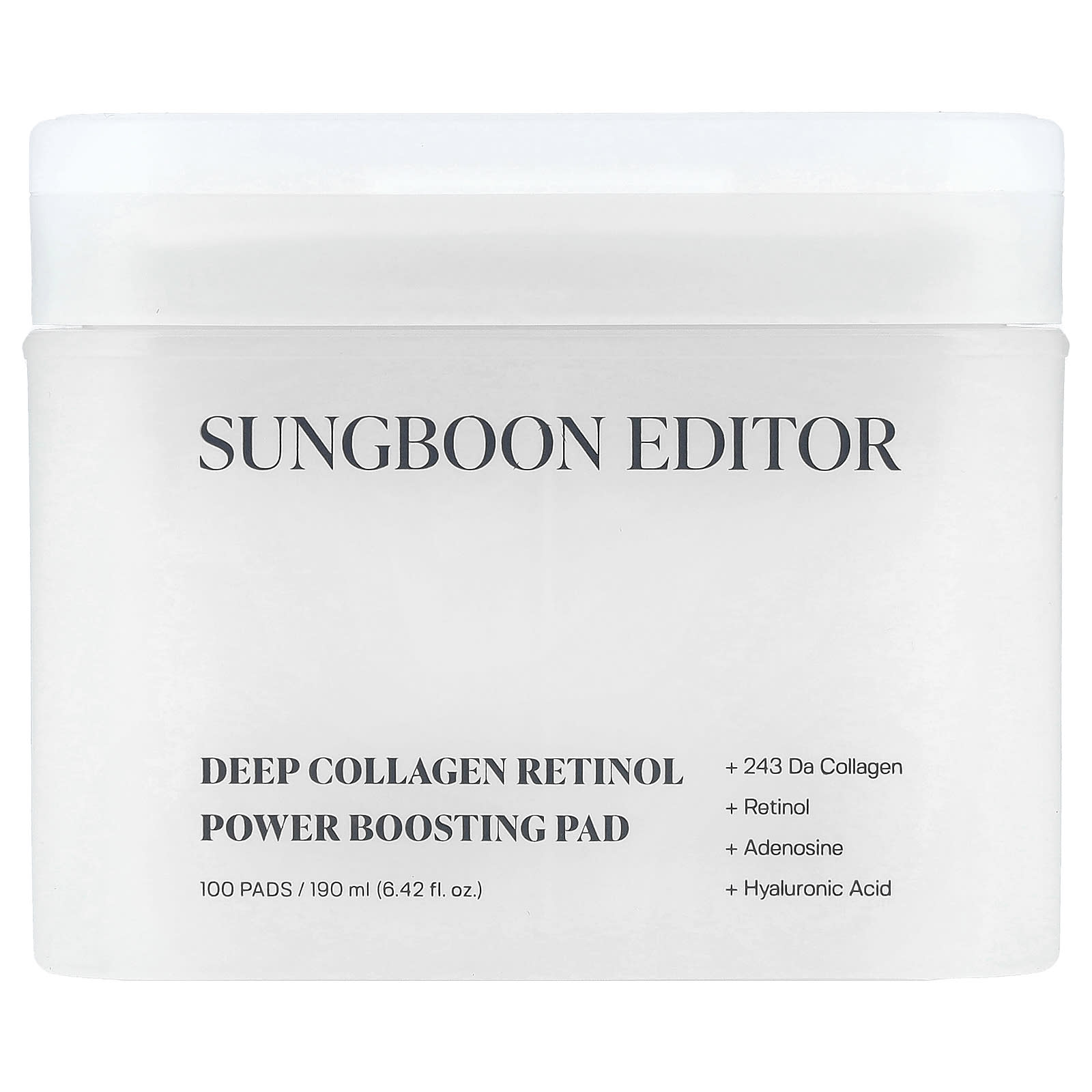 Sungboon Editor, Deep Collagen Retinol Power Boosting Pad, 100 Pads - Image 1