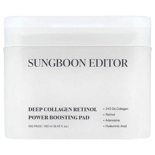 Sungboon Editor, Deep Collagen Retinol Power Boosting Pad, 100 Pads - Image 1