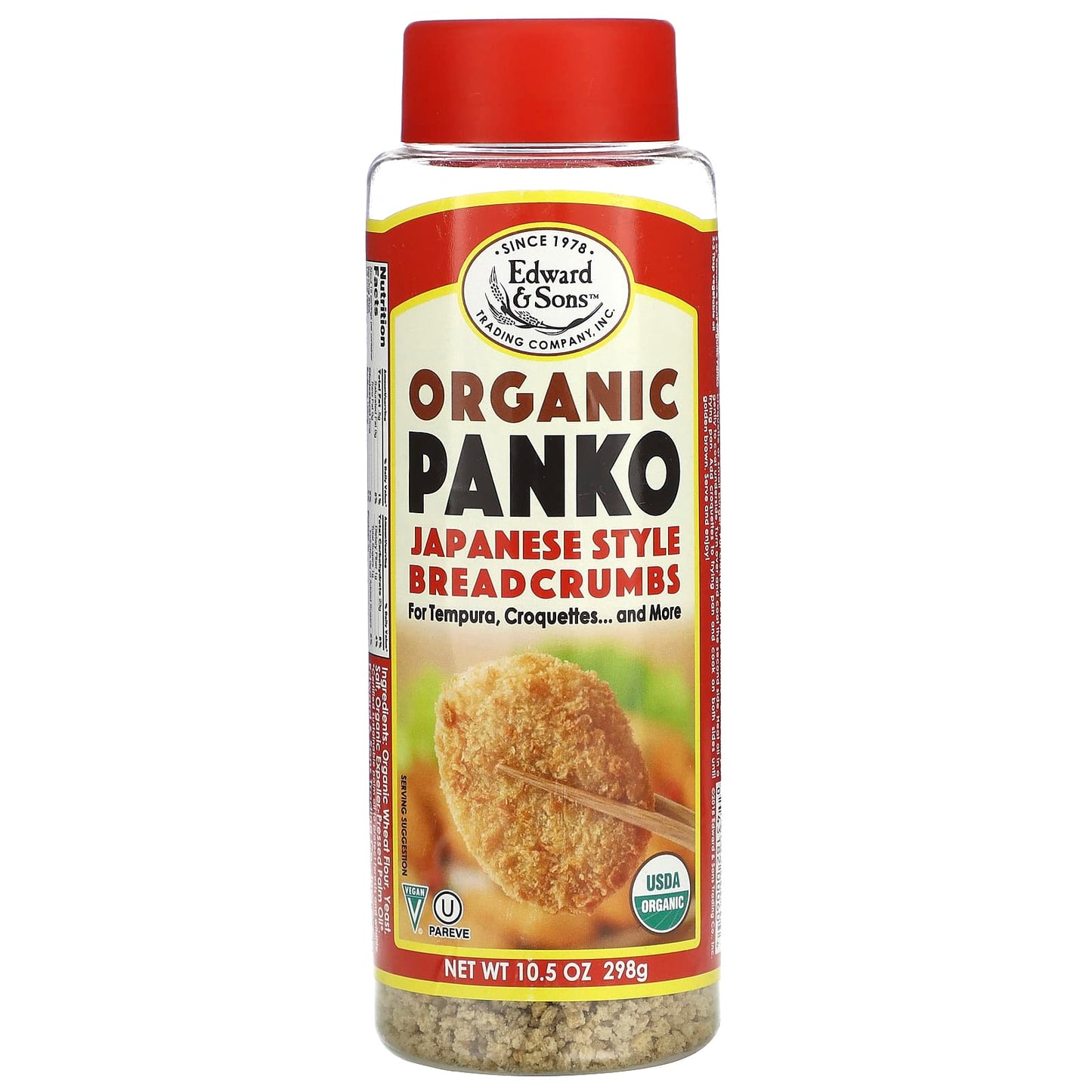 Organic Japanese Style Breadcrumbs by Edward & Sons, 10.5 oz - Image 1