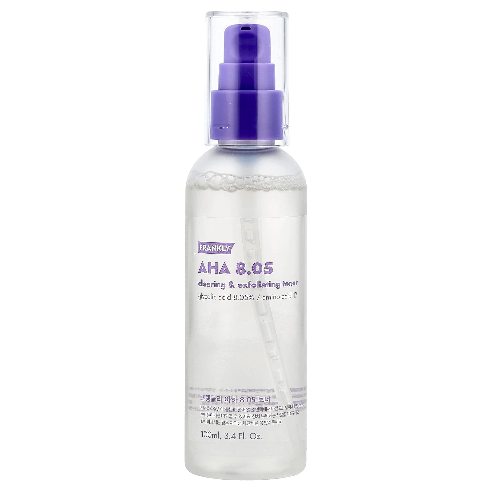 Frankly AHA 8.05% Glycolic Acid Toner, 3.4 fl oz - Image 1
