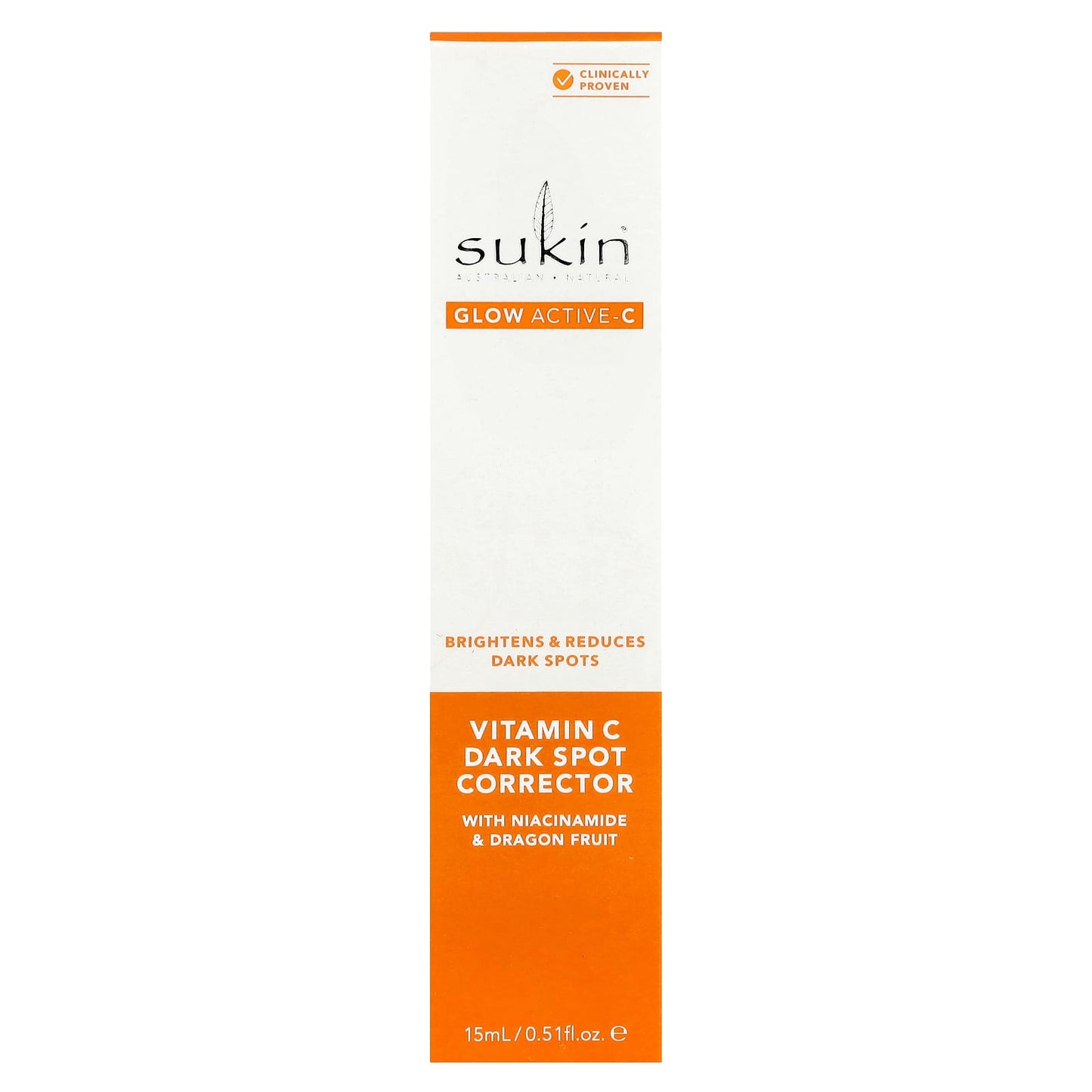 Sukin, Glow Active-C, Vitamin C Dark Spot Corrector, 0.51 fl oz (15 ml) - Image 2