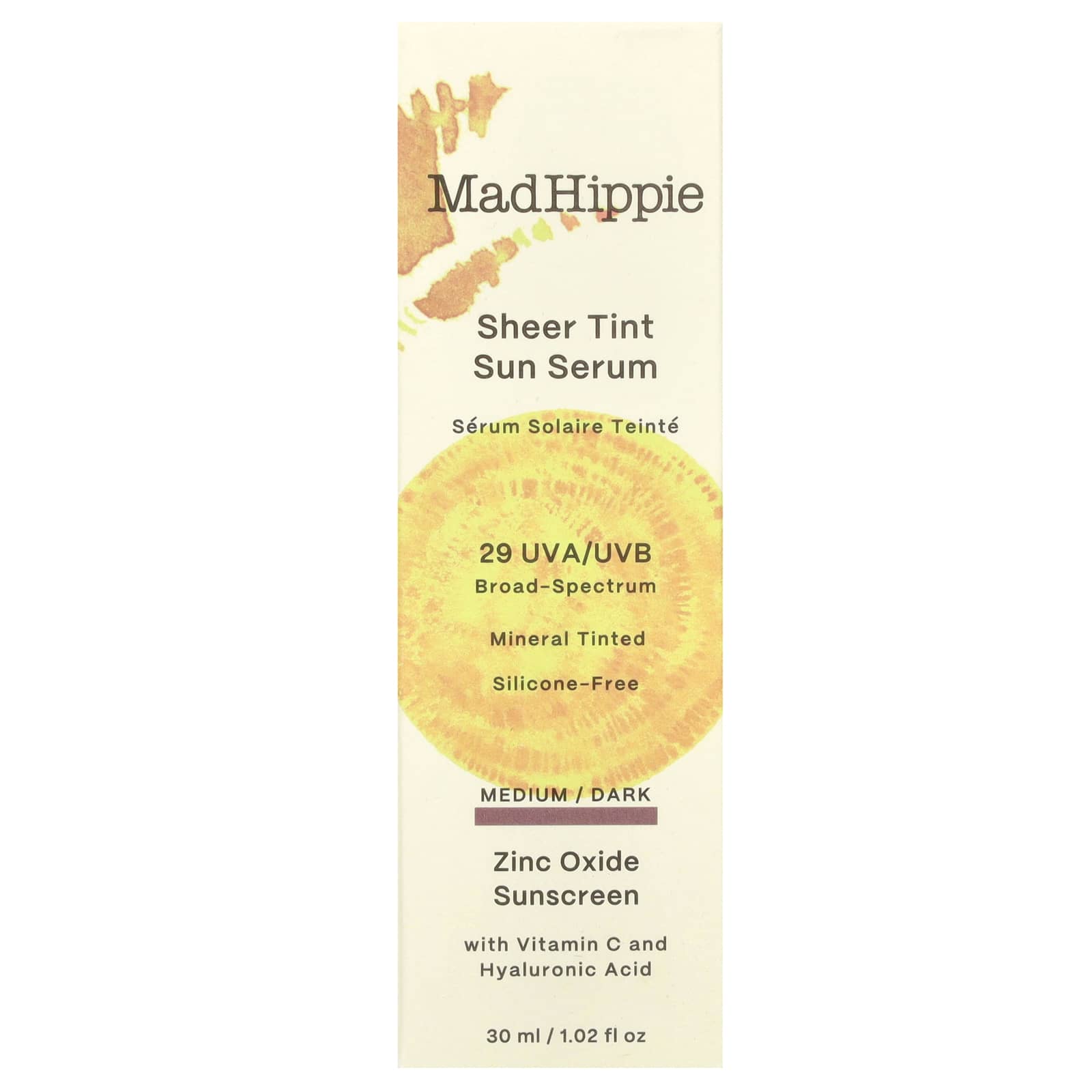 Mad Hippie, Sheer Tint Sun Serum, SPF 29, Medium/Dark, 1.02 fl oz (30 ml) - Image 2