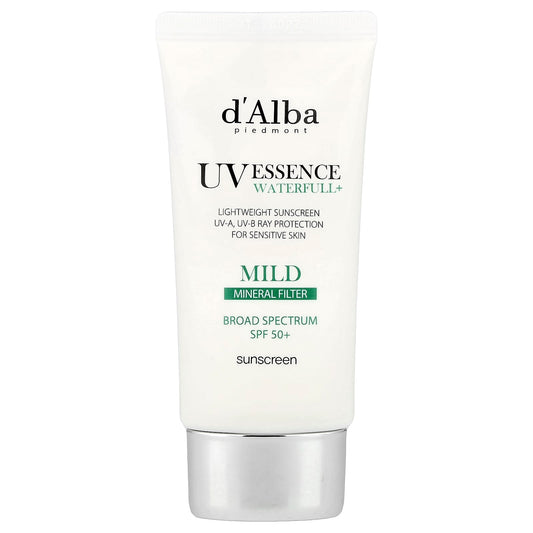 d'Alba Vegan Mineral Sunscreen, SPF 50, Gentle for Sensitive Skin - Image 1