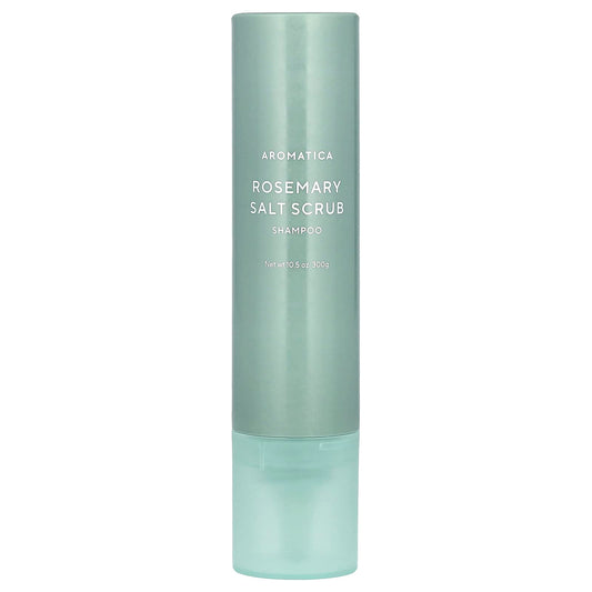 Aromatica Rosemary Salt Scrub Shampoo, 10.5 oz for Healthy Scalp - Image 1
