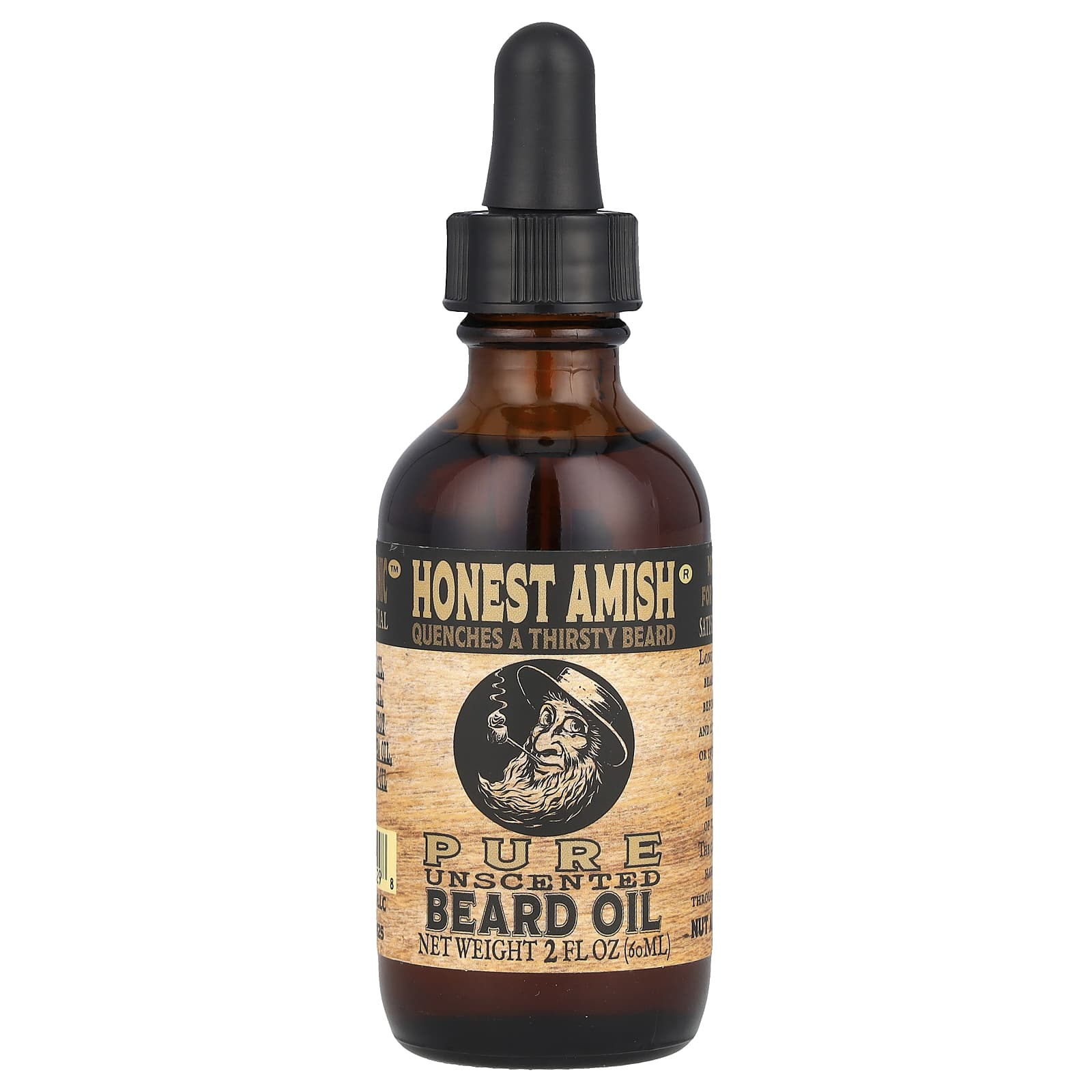 Honest Amish Unscented Beard Oil for a Healthy Beard - Image 1