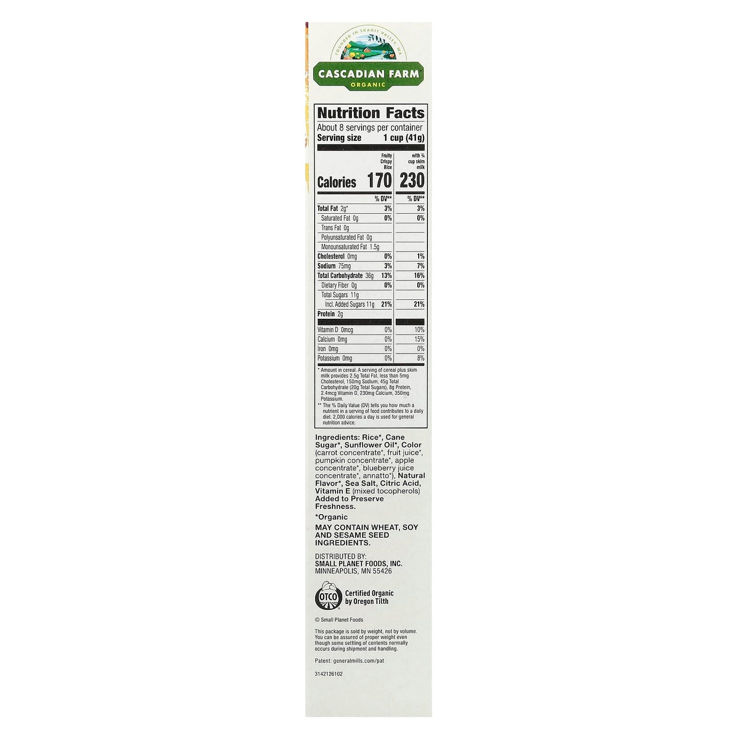 Cascadian Farm Organic Fruity Crispy Rice Cereal, 11.5 oz - Image 2