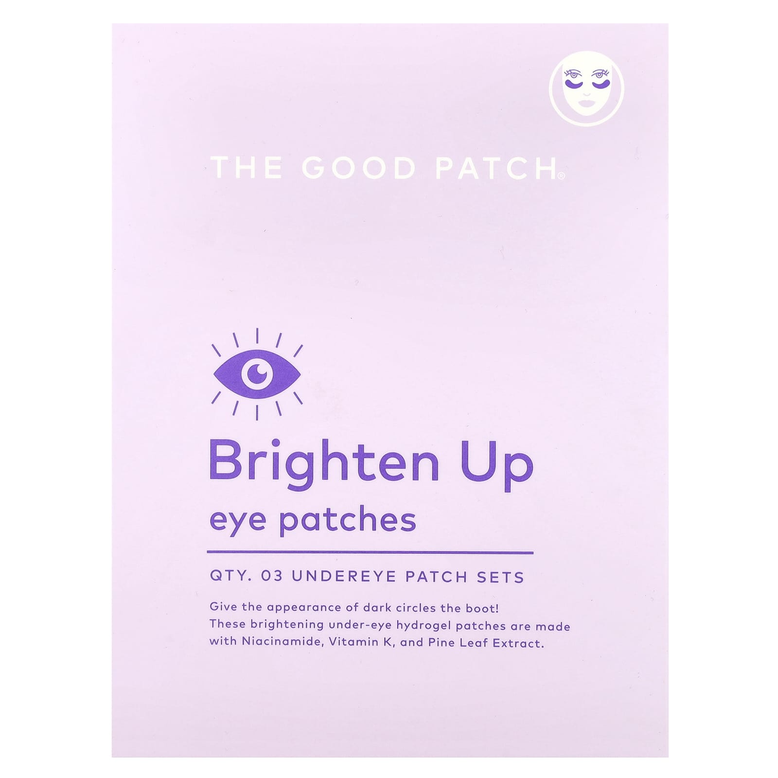 The Good Patch, Brighten Up Eye Patches , 3 Patch Sets - Image 1