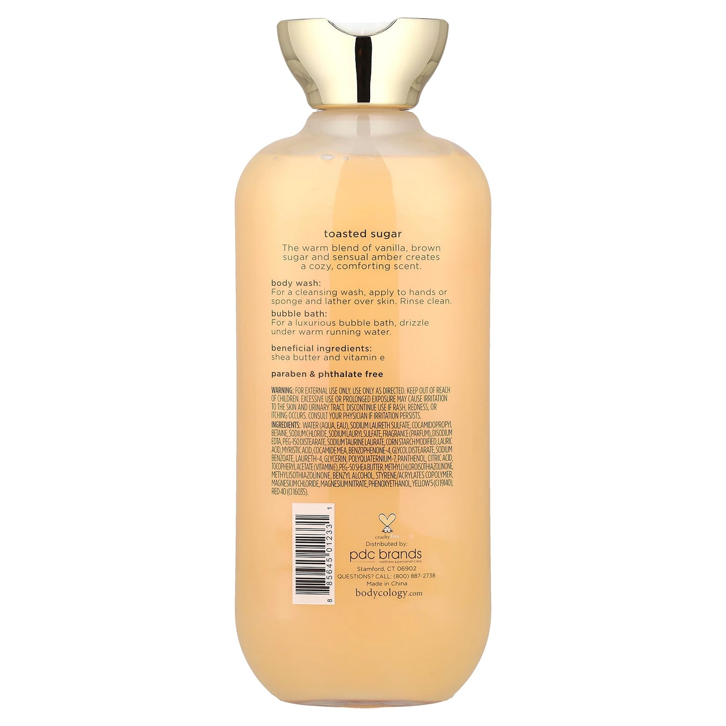 Bodycology 2 in 1 Moisturizing Body Wash & Bubble Bath, 16 fl oz, Toasted Sugar - Image 2