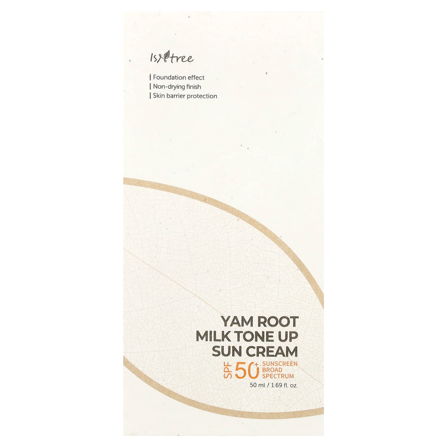 ISNtree Tone-Up Sun Cream SPF 50+, Moisturizing Mineral Sunscreen - Image 2