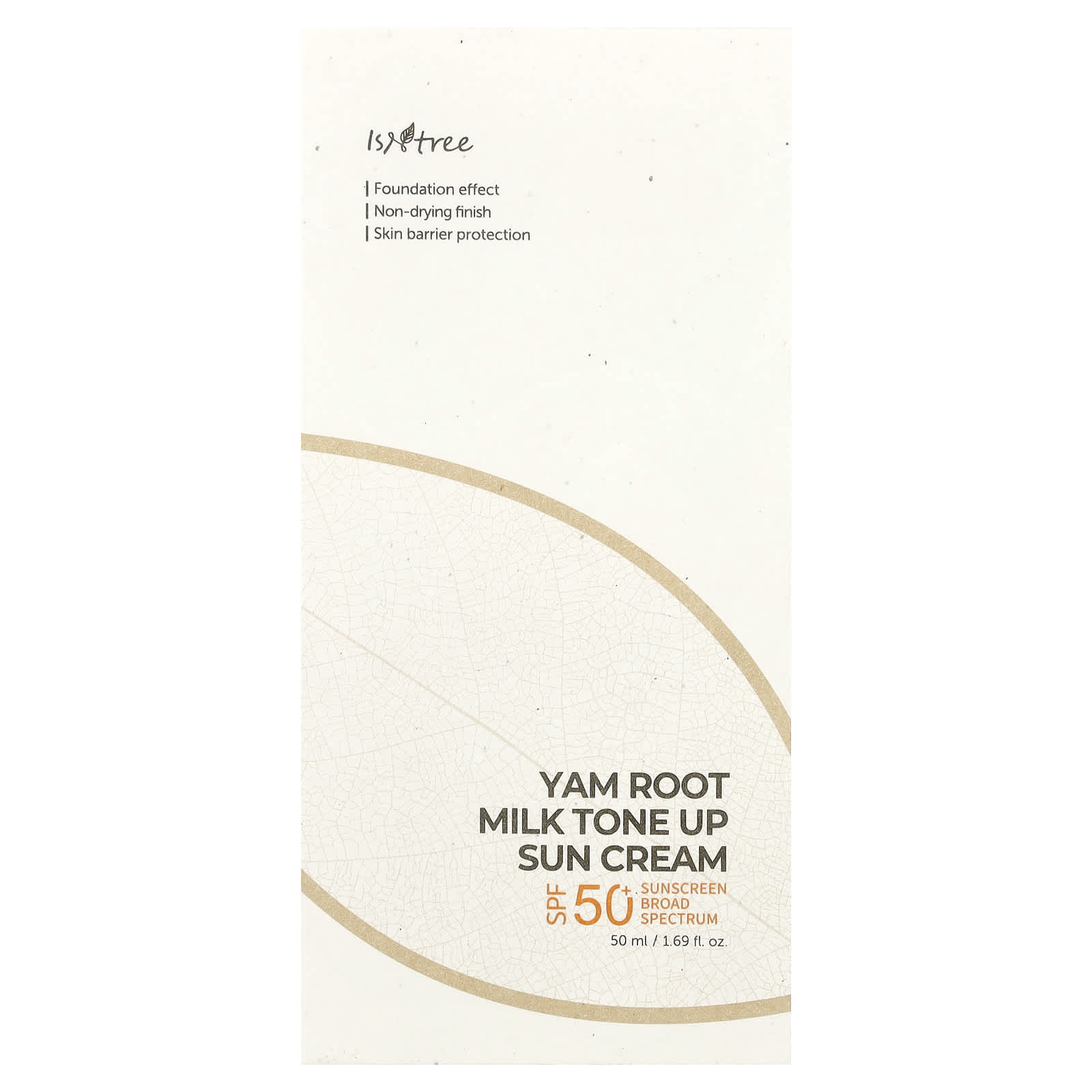 ISNtree Tone-Up Sun Cream SPF 50+, Moisturizing Mineral Sunscreen - Image 2