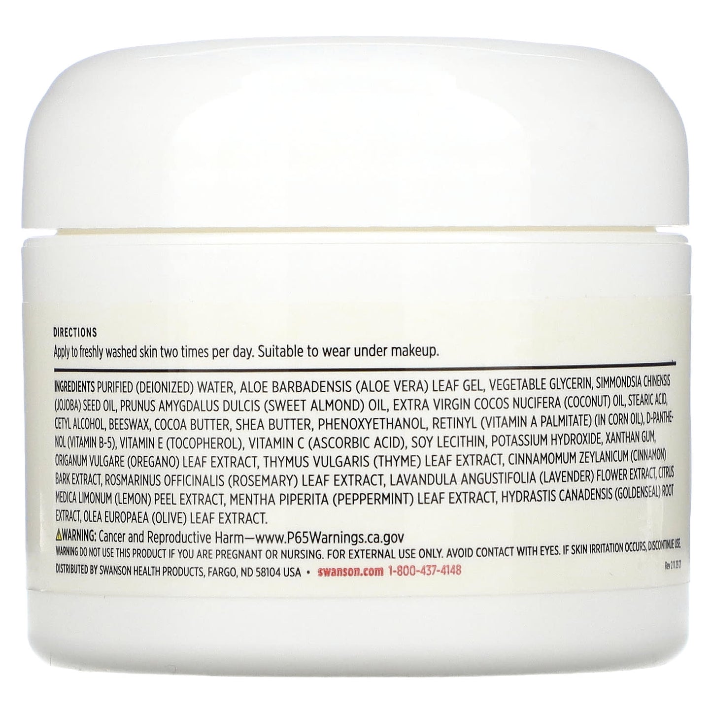 Swanson, Retinol Cream, 2 fl oz (59 ml) - Image 2